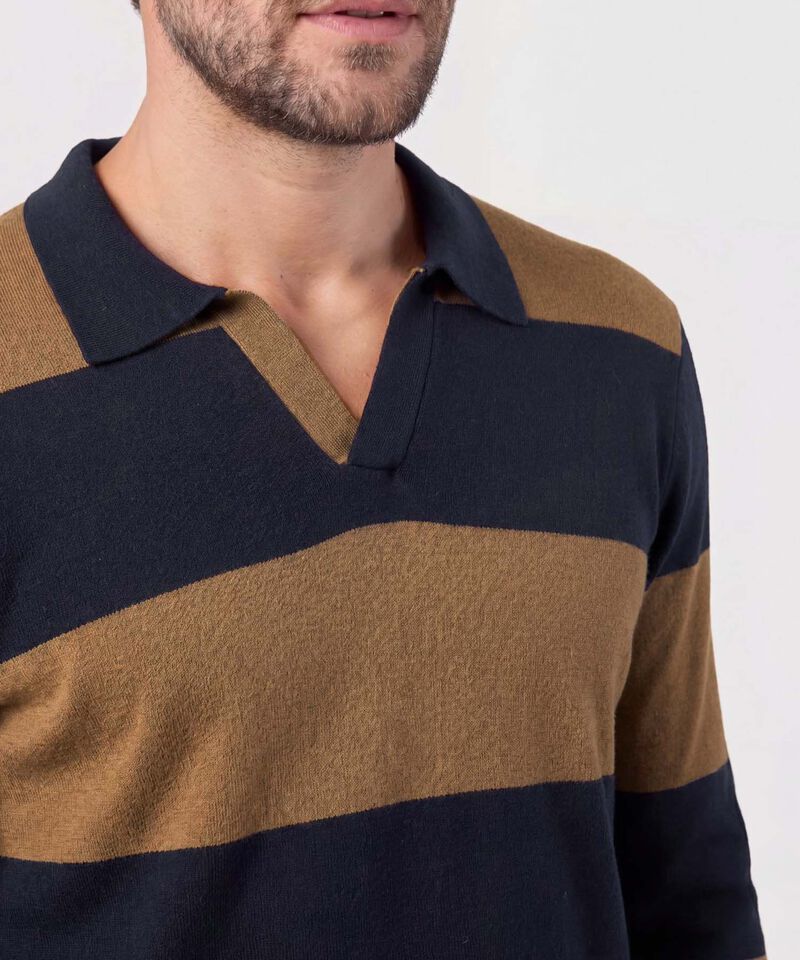 Buzo Tipo Polo Tejido para Hombre