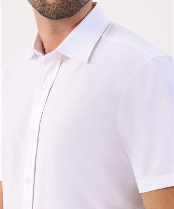 Camisa Formal Manga Corta Para Hombre