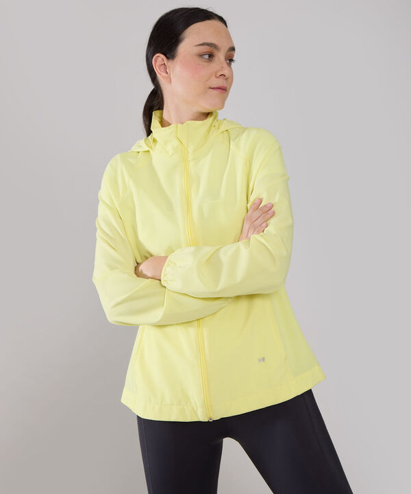 Chaqueta Deportiva Unicolor Manga Rangland, Cuello Alto Con Capota Desplegable Funcional, Bolsillos Y Elástico En Puños,  Team Player image number null