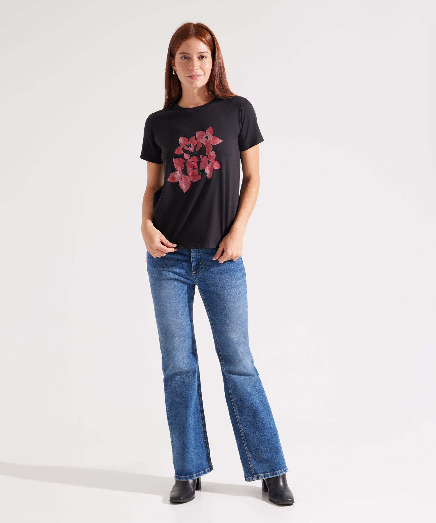Camiseta Unicolor Con Screen