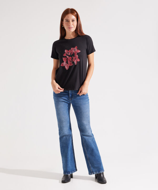 Camiseta Unicolor Con Screen