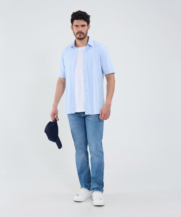 Jeans Regular Con Desgastes image number null