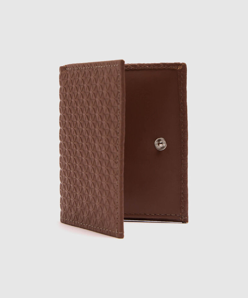 Billetera Con Textura Geom&eacute;trica Para Mujer