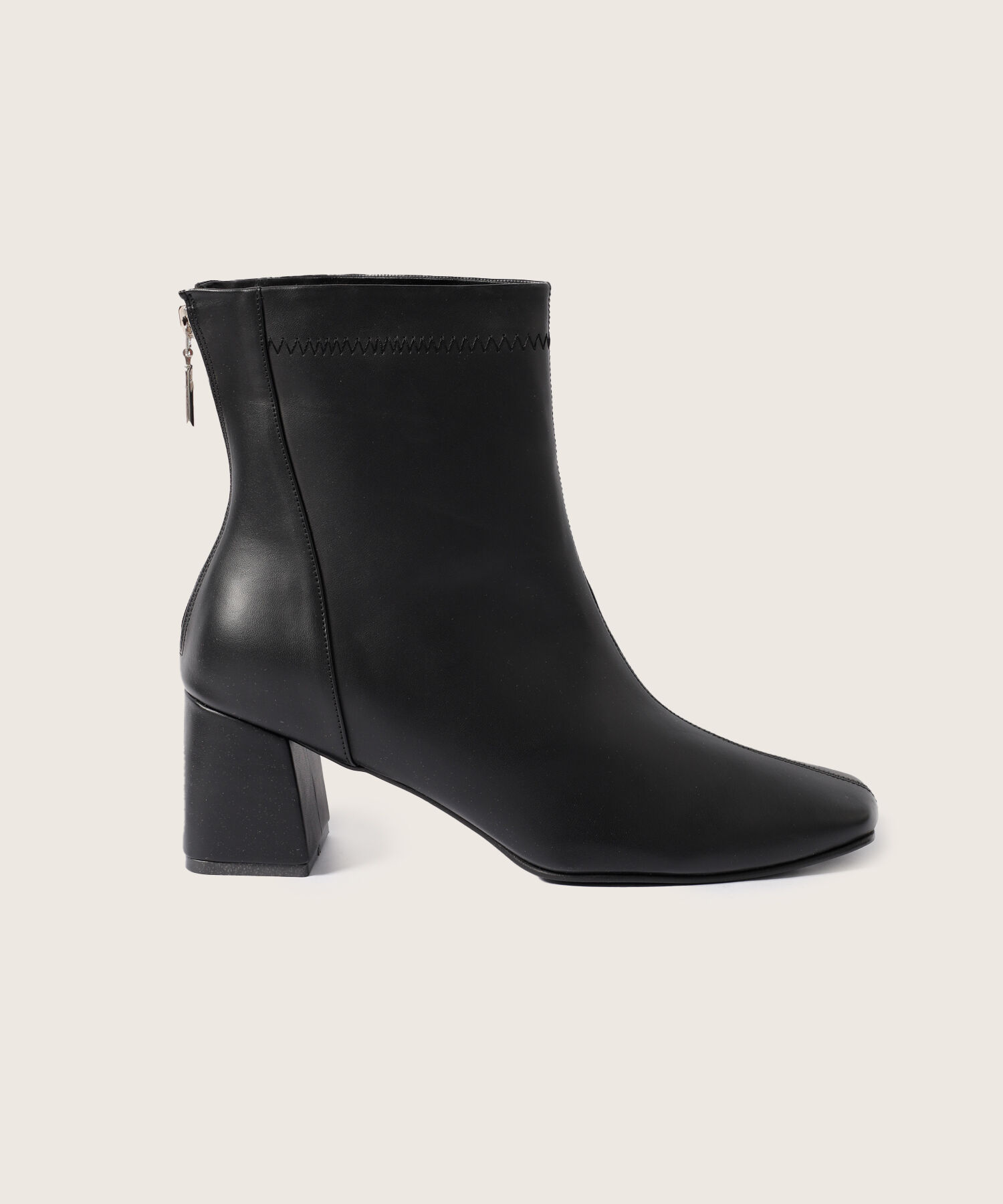 Botines De Tac&oacute;n Bloque Con Cierre Posterior Para Mujer