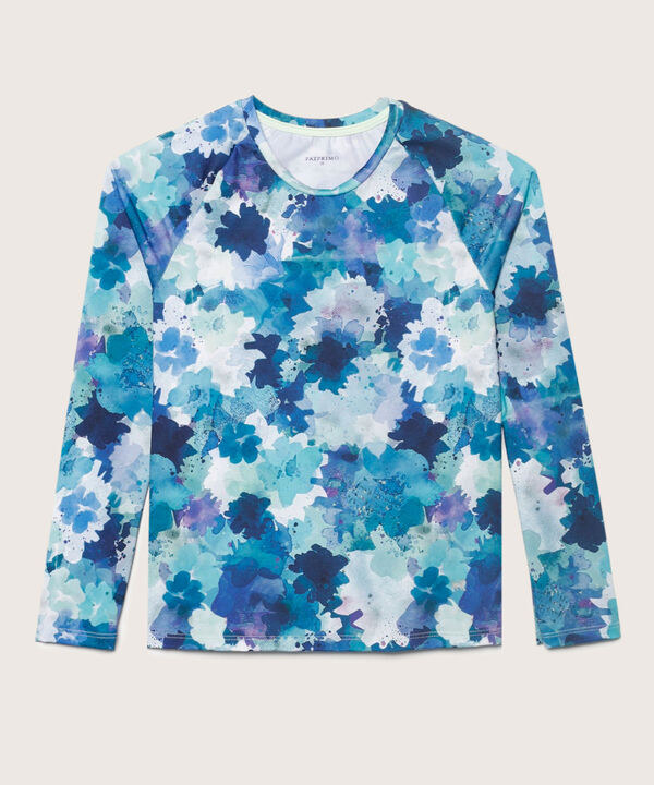 Camiseta Estampada Con Manga Larga