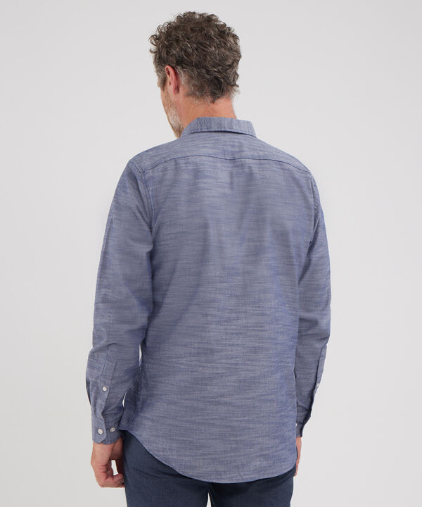 Camisa Manga Larga Con Media Pechera