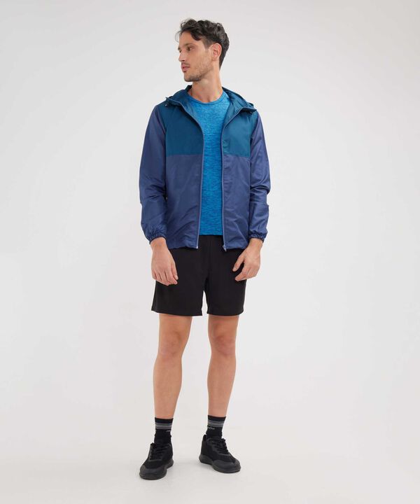Chaqueta De Hombre Tipo Corta Vientos En Bloque De Color 