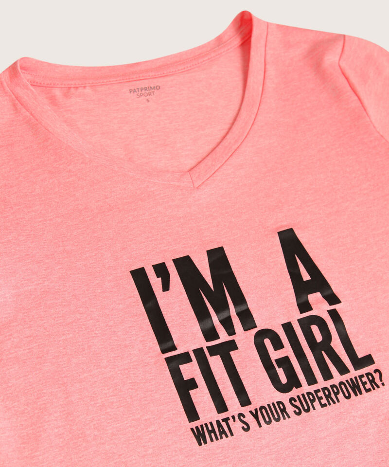 Camiseta Cuello V Jaspe mas Screen