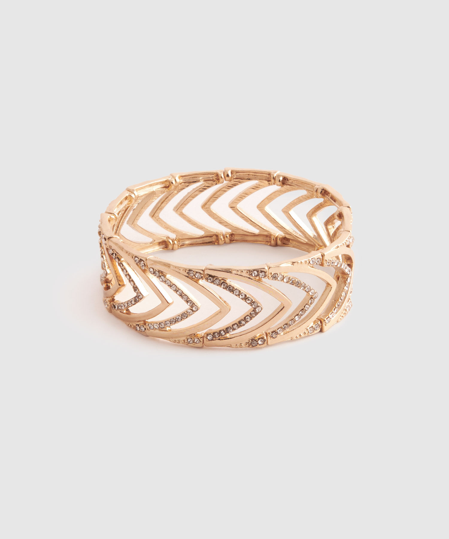 Brazalete R&iacute;gido Con Apliques Para Mujer