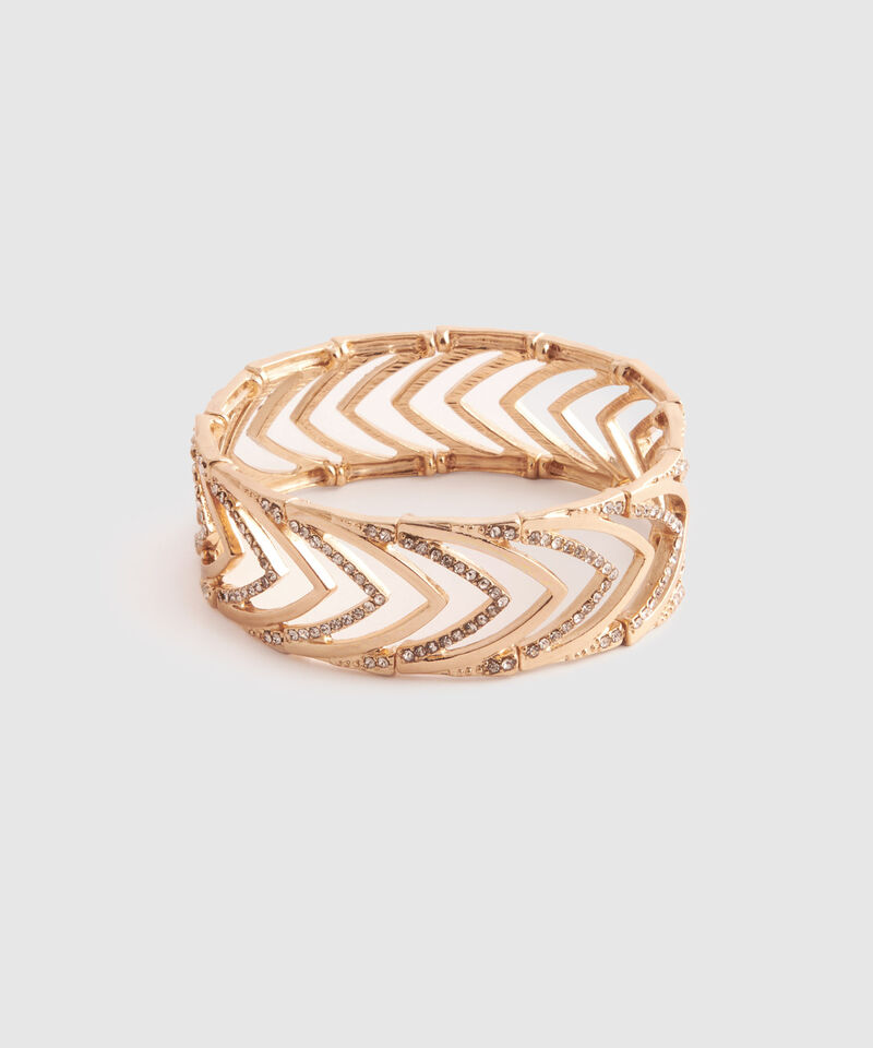 Brazalete R&iacute;gido Con Apliques Para Mujer