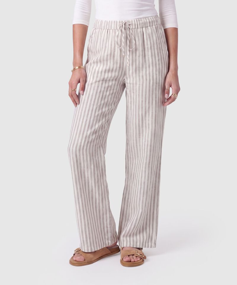 Pantal&oacute;n Recto Con Cord&oacute;n Mujer