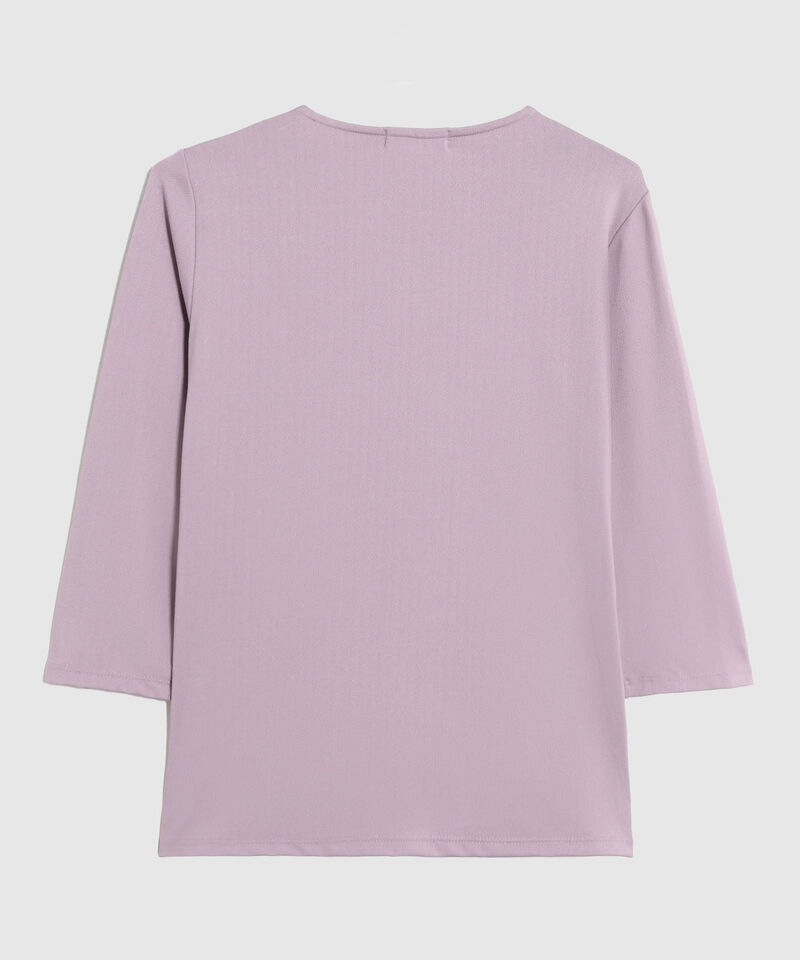 Blusa Cruzada Manga Tres Cuartos Mujer