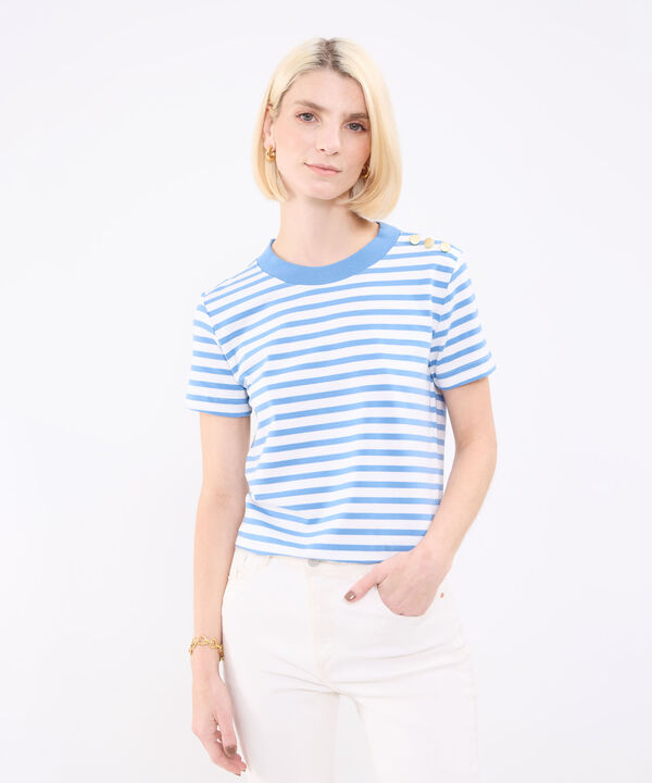 Camiseta A Rayas Para Mujer