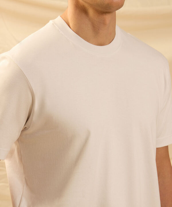 Camiseta de Algod&oacute;n Esencial para Hombre Cuello Redondo