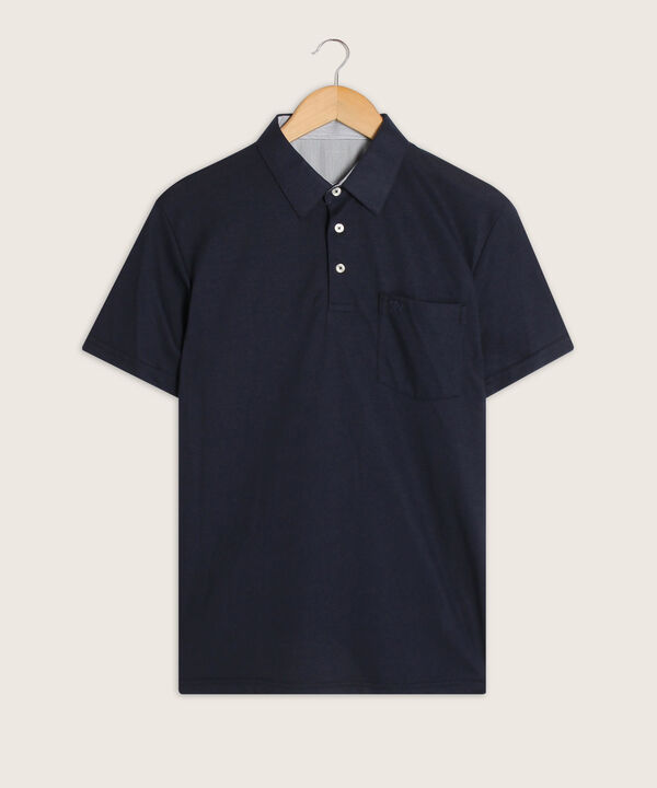 Polo Cuello Duro Con Bolsillo