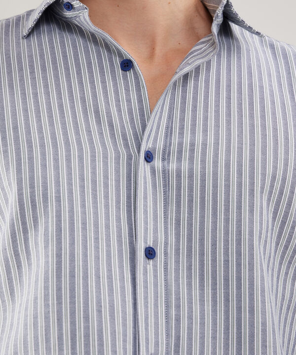 Camisa Manga Larga Preteñida , Cuello Formal Italiano image number null