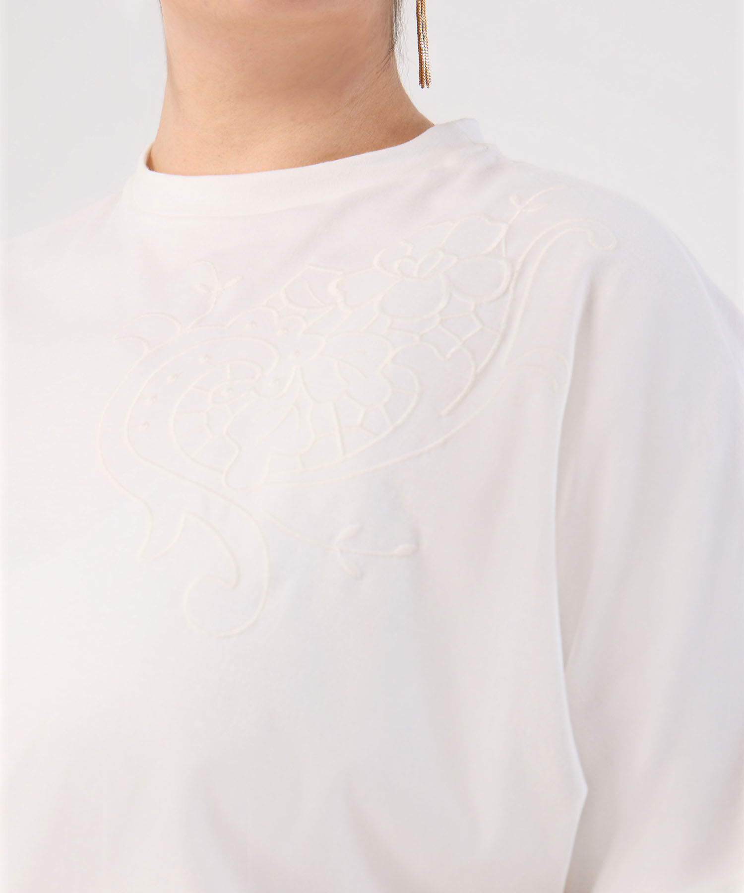 Camiseta Unicolor Texturizada Para Mujer Curvy