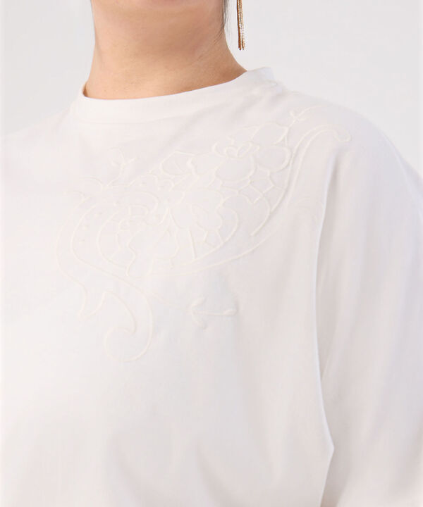 Camiseta Unicolor Texturizada Para Mujer Curvy image number null