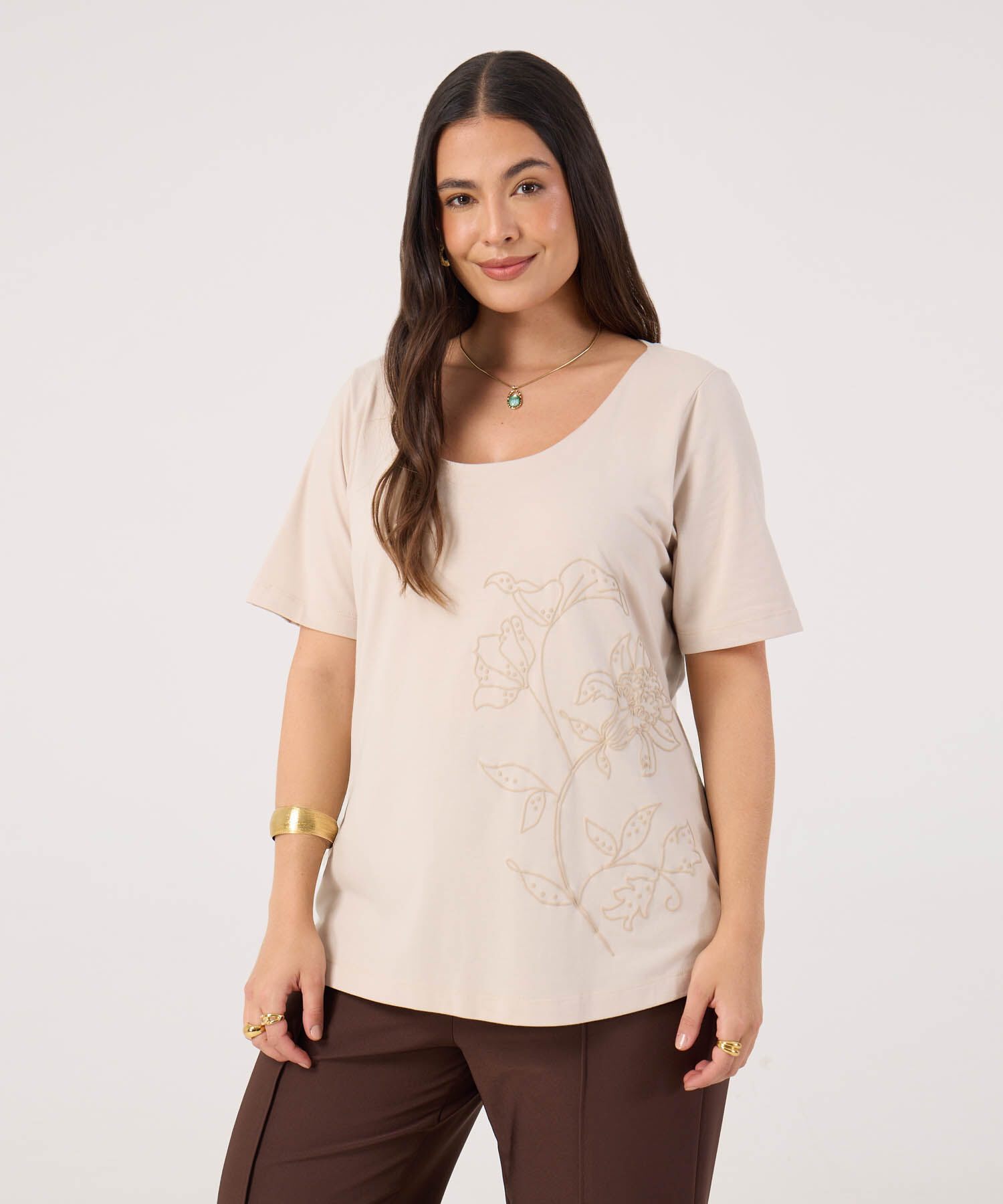 Camiseta Con Estampado Para Mujer