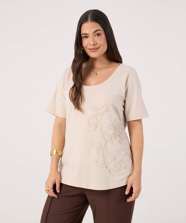 Camiseta Con Estampado Para Mujer image number null
