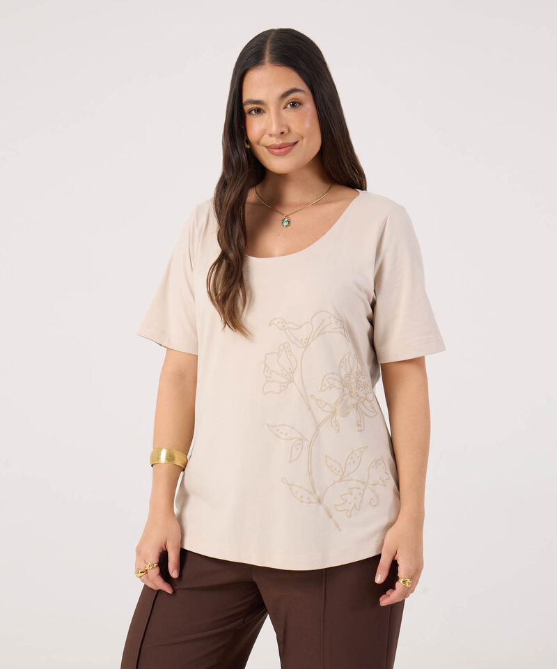 Camiseta Con Estampado Para Mujer