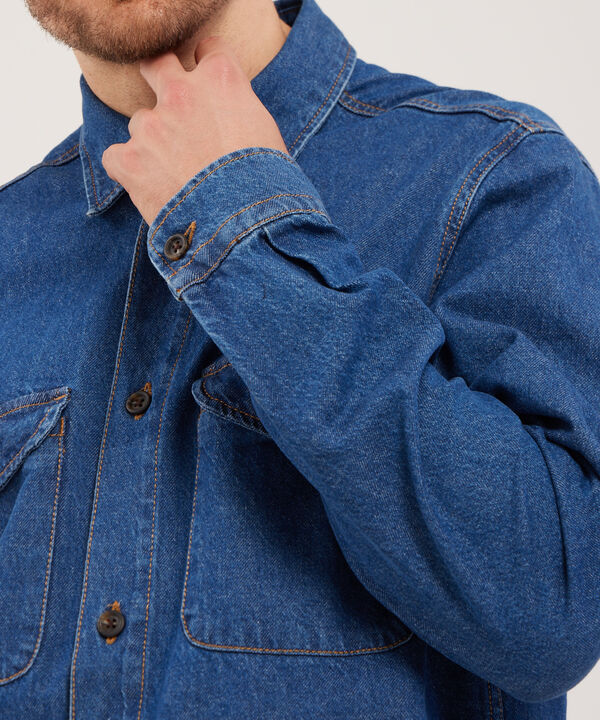 Chaqueta Sobrecamisa Tono Medio image number null
