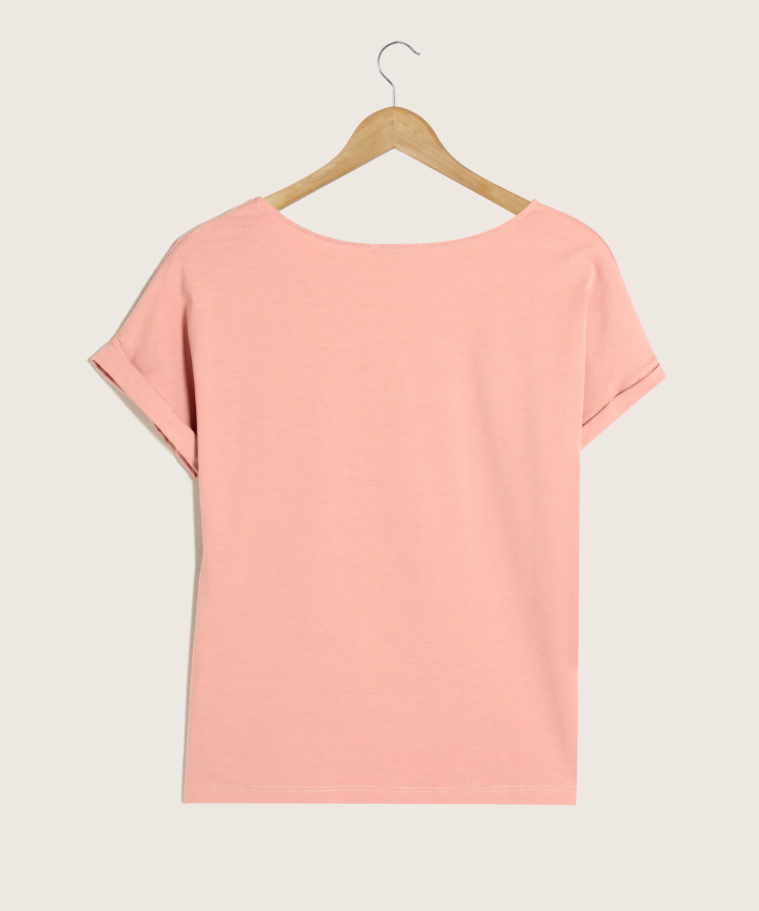 Camiseta Manga Rodada Con Screen
