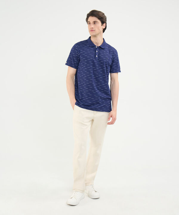 Polo Tejida Estampada