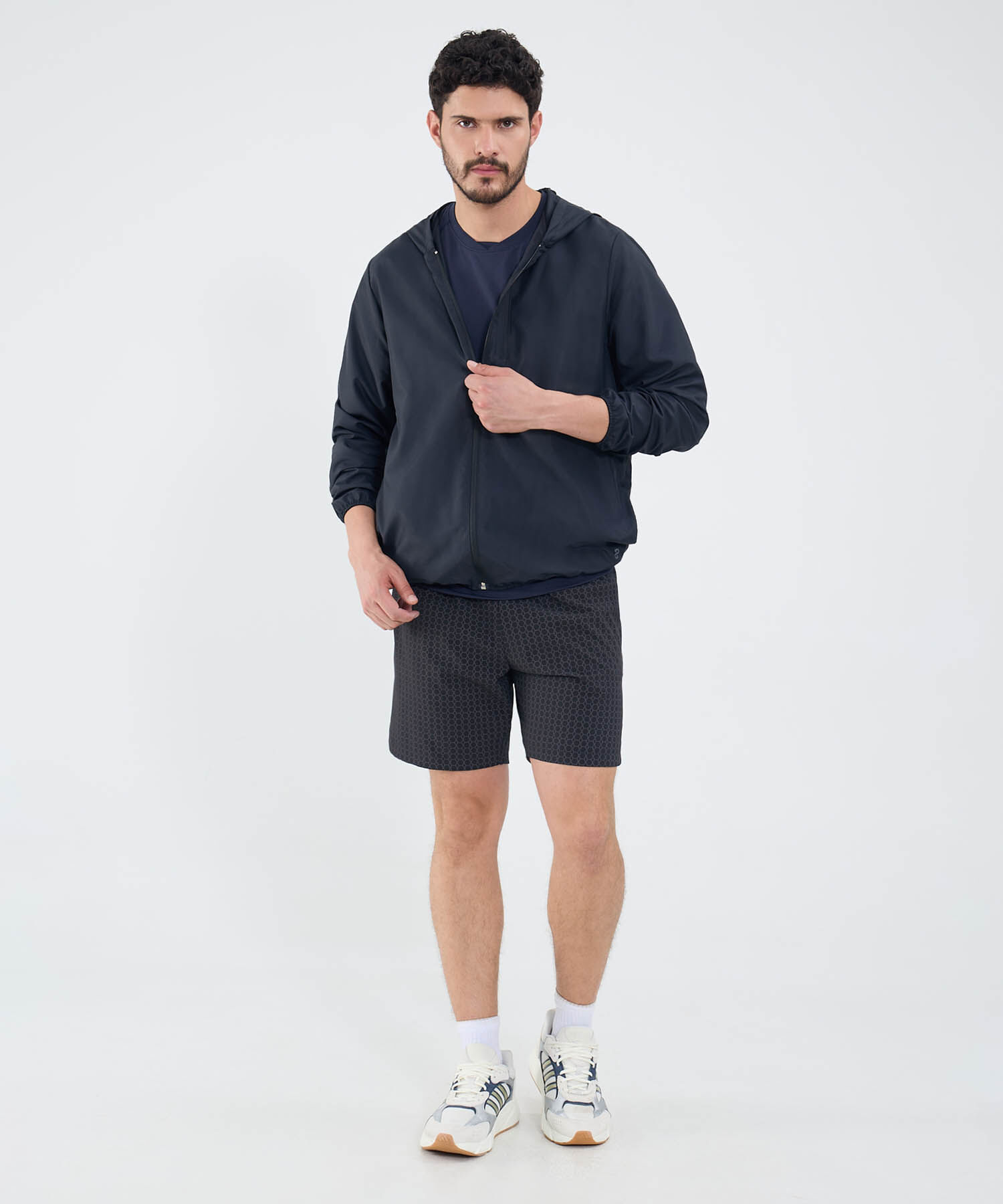 Chaqueta Unicolor Con Bolsillo