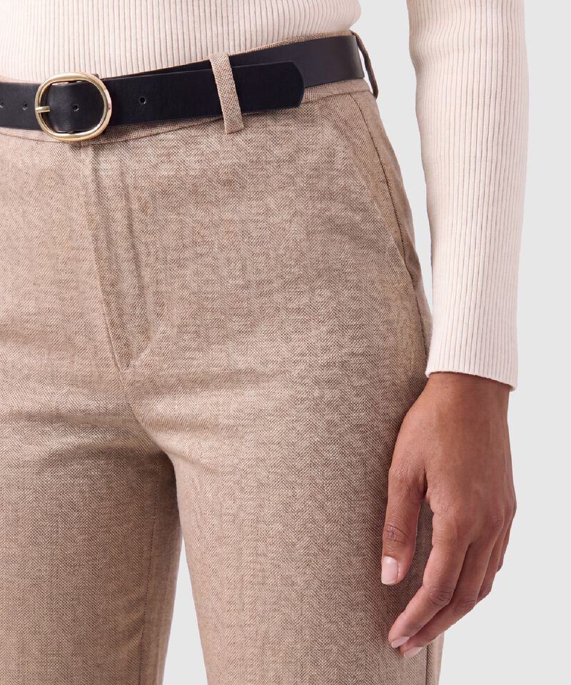 Pantal&oacute;n Chino Con Cintur&oacute;n Mujer