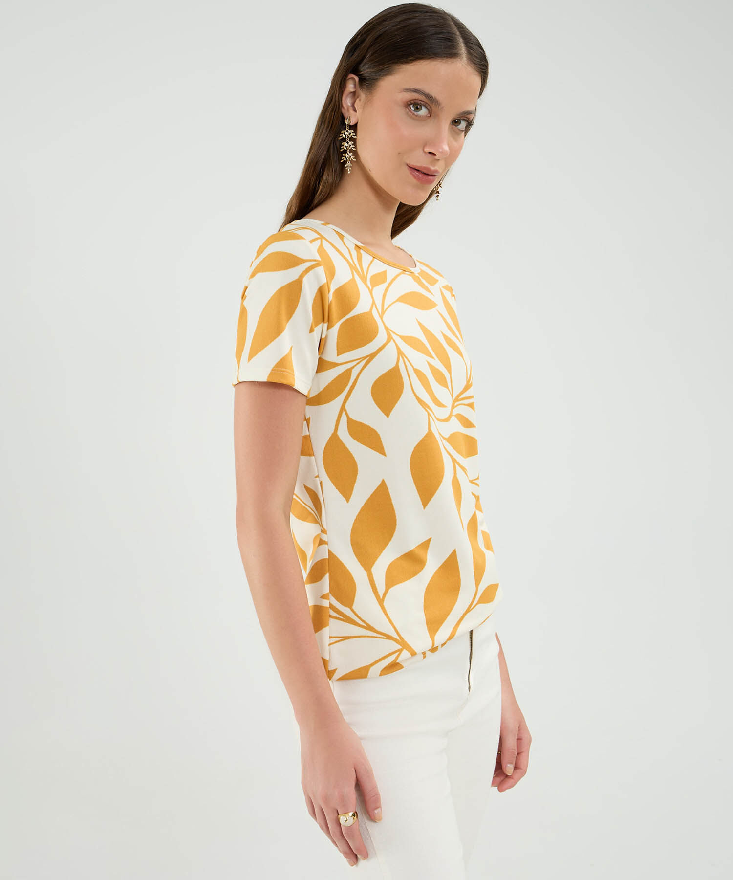 Camiseta Manga Corta Para Mujer