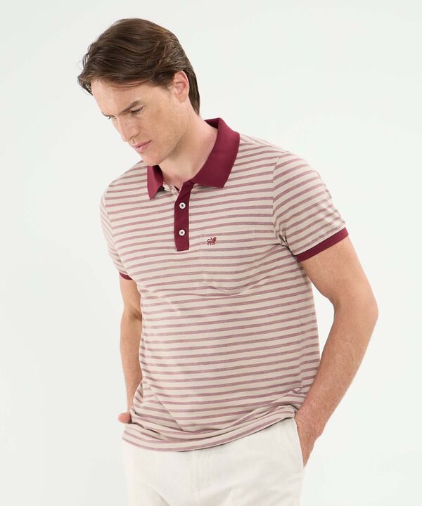 Polo Cuello Tejido Manga Corta Preteñido image number null