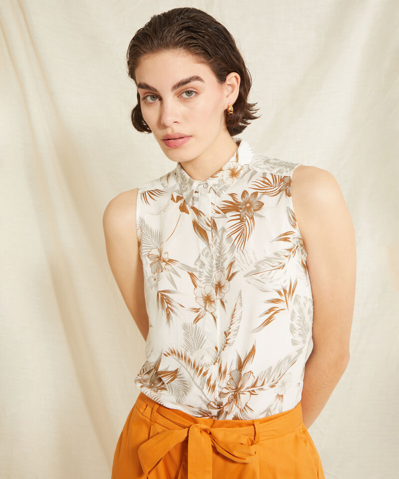 Camisa Manga Sisa Estampada