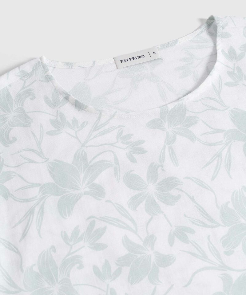 Blusa Estampada, Manga Corta Corrida