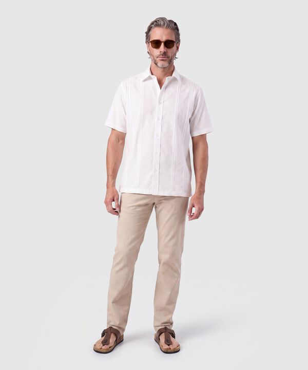 Camisa Guayabera Manga Corta Para Hombre