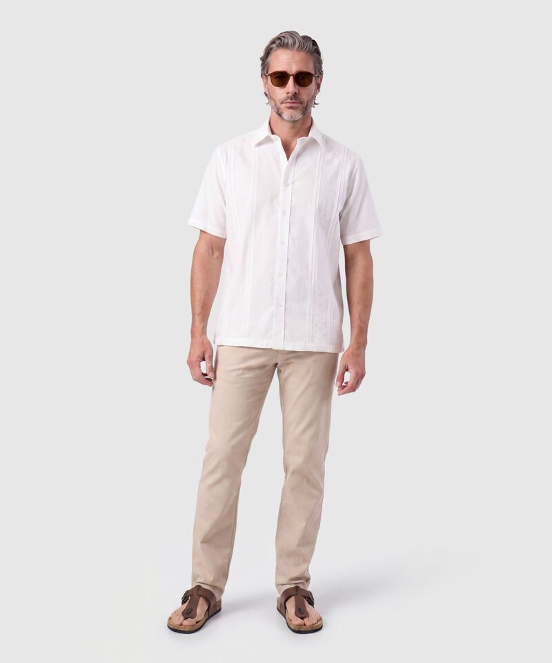 Camisa Guayabera Manga Corta Para Hombre