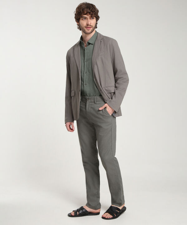 Blazer Con Lino