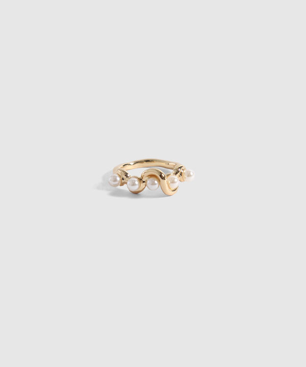 Anillo Dorado con Perlas image number null