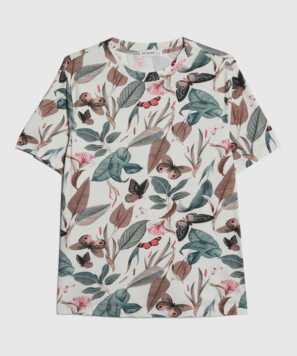 Camiseta Estampado Botánico