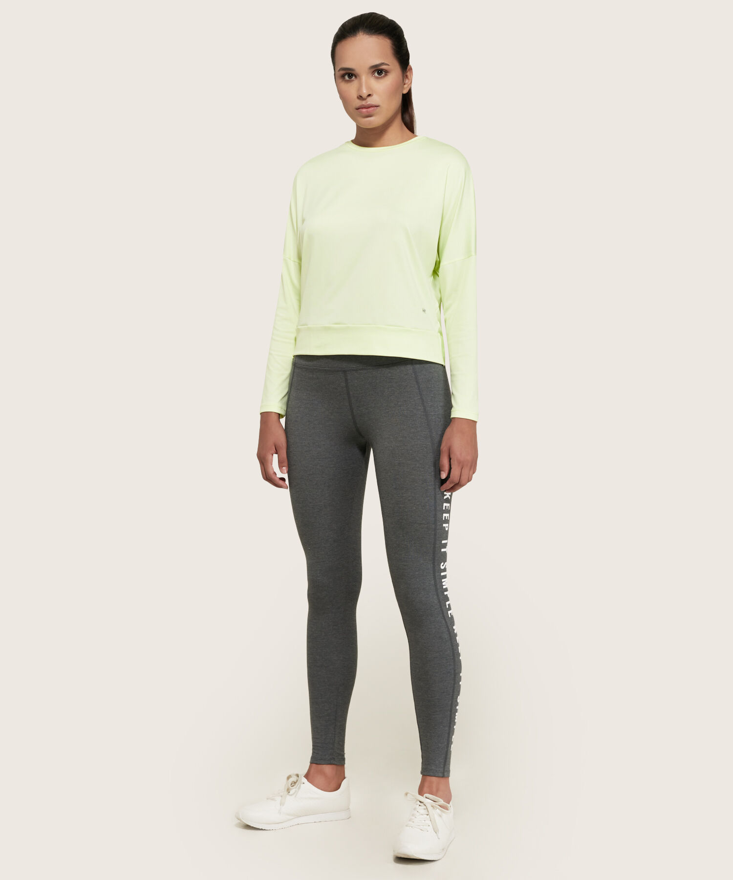 Leggings Con Estampado Screen En Costados