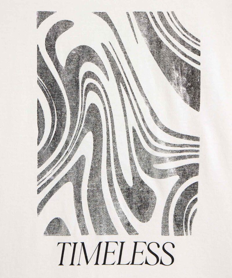 Camiseta Estampada Cuello Redondo Para Mujer