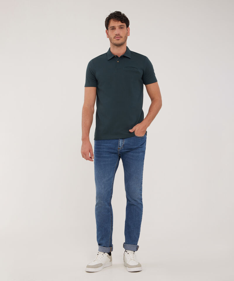 Polo Unicolor Cuello Maquina