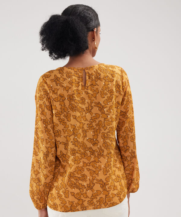 Blusa Estampada Manga Larga