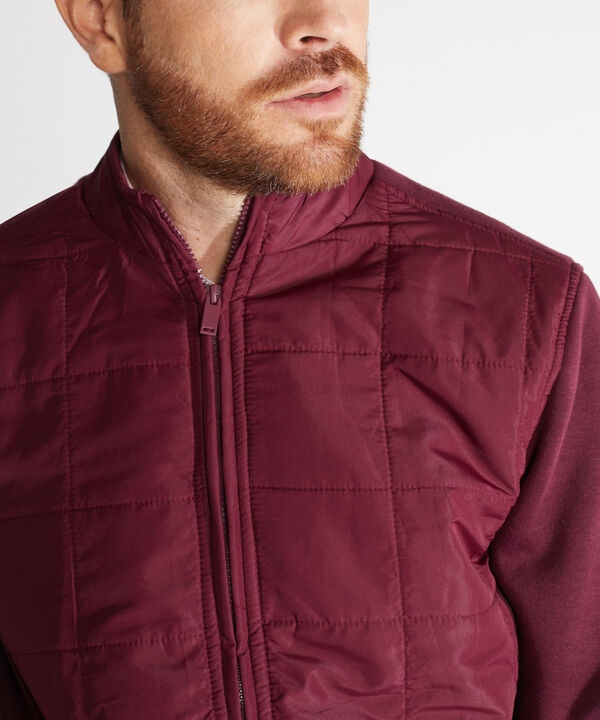 Chaqueta Acolchada De Punto Y Plano image number null