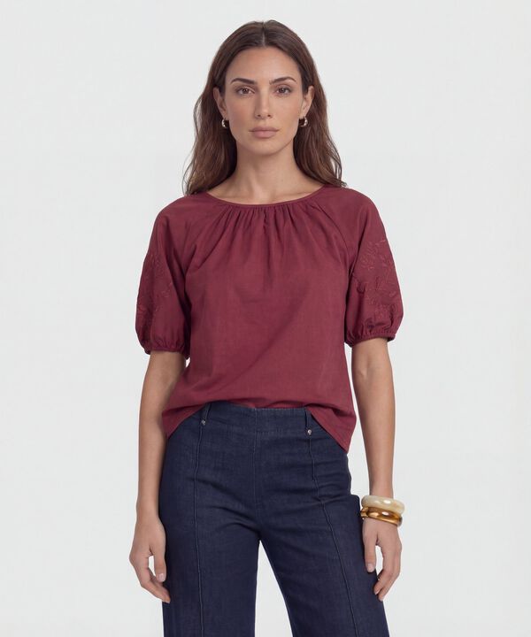 Blusa de Mangas Bombachas para Mujer image number null