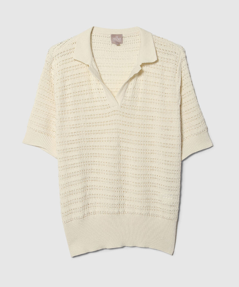 Polo Unicolor Texturizada