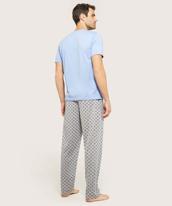Pijama Corto Largo. Camiseta Screen