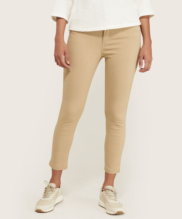 Pantalon 5 Bolsillos Unicolor En Drill