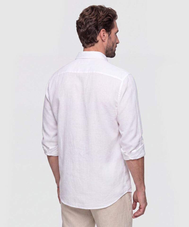 Camisa Manga Larga Texturizada Para Hombre