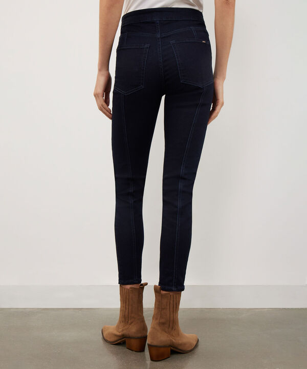 Jean Jegging Cortes Tono Azul Raw